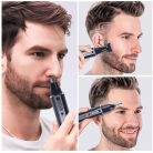 Holicí strojek Surker 3v1, zastřihovač nosu a uší, zastřihovač vousů a zastřihovač obočí