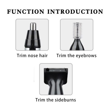 Holicí strojek Surker 3v1, zastřihovač nosu a uší, zastřihovač vousů a zastřihovač obočí