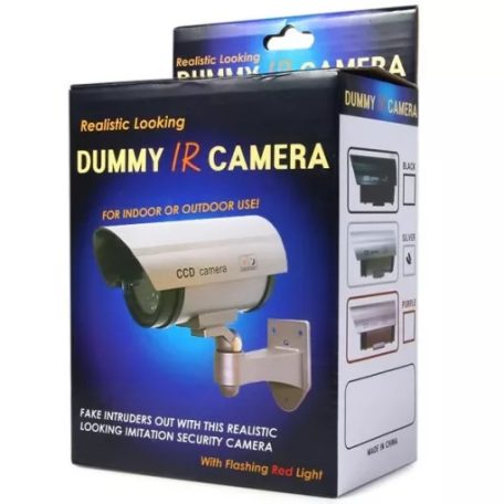 Falešná bezpečnostní kamera s LED světlem + dárková nálepka