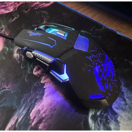 Weibo S10 herní optická 6-tlačítková myš s LED diodami - 3200 dpi