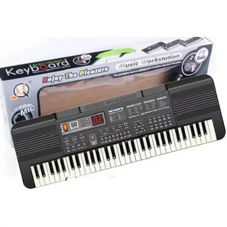 Syntetizátor 61-klávesový 5-oktávový s mikrofonem a LED displejem