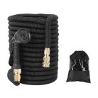 15metrová hadice postřikovače s hlavicí postřikovače v černé barvě