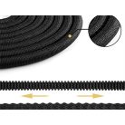 15metrová hadice postřikovače s hlavicí postřikovače v černé barvě