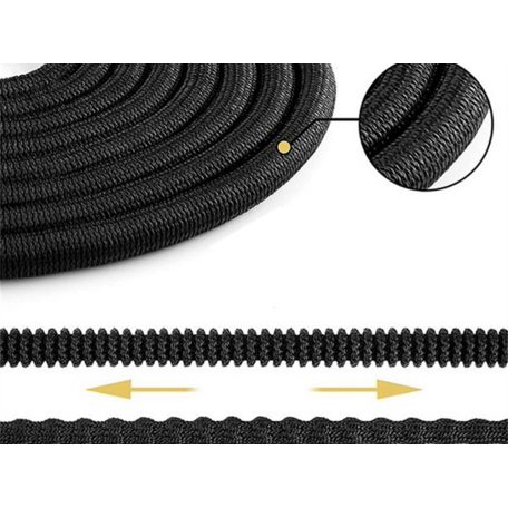 15metrová hadice postřikovače s hlavicí postřikovače v černé barvě