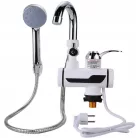 LED displejová baterie s okamžitým ohřívačem vody se sprchovou hlavicí v bílé barvě - 3000W