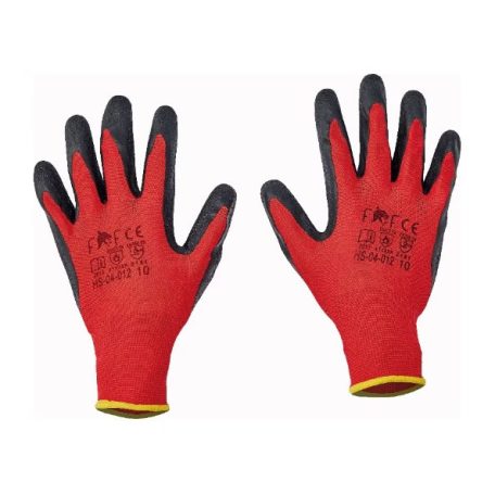 Ochranné rukavice, pracovní rukavice, velikost 10 (pogumované)