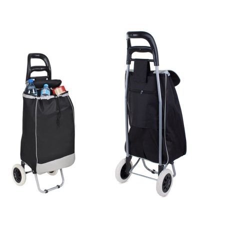 Nákupní taška skládací na kolečkách - Černo-šedá