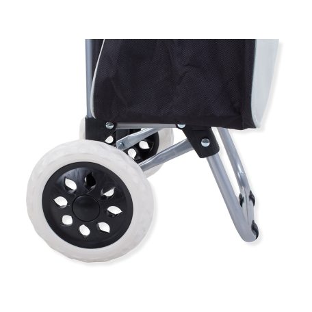 Nákupní taška skládací na kolečkách - Černo-šedá