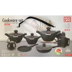 Sada nádobí UCC Life s granitovým povrchem - 32dílná
