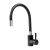 Kuchyňská baterie s flexibilní hlavicí v černé barvě