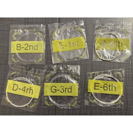 6-dílná sada strun pro klasickou kytaru