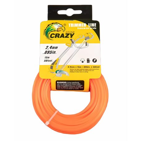 2,4 mm damil pro sekačku na trávu - 15 m