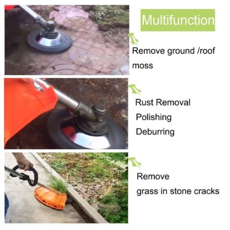 Kartáč na čištění dlažby a odstraňování plevele pro křovinořez – 8" (20 cm)