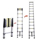 4,3 metrový skládací teleskopický kovový žebřík s 11 schody