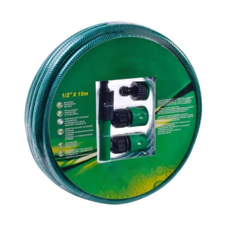 15 metrová postřikovací hadice se 4-dílnou sadou postřikovací hlavice - 1/2 palce