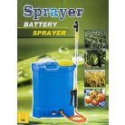 Akumulátorový postřikovač na záda, 16 l/se 4 různými hlavicemi