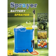   Akumulátorový postřikovač na záda, 16 l/se 4 různými hlavicemi
