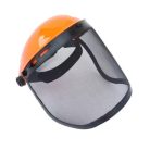 Kovová ochranná přilba pro sekačku na trávu