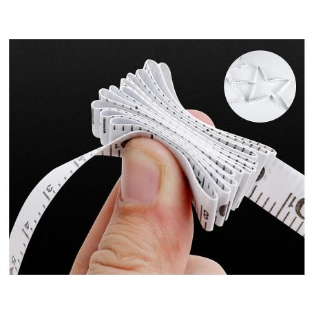 Krejčovský metr v kotouči s praktickými kleštěmi 50 metrový