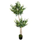 150 cm-ový dvojitý umělý olivovník v květináči