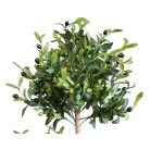 150 cm-ový dvojitý umělý olivovník v květináči