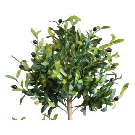 150 cm-ový dvojitý umělý olivovník v květináči