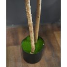 150 cm-ový dvojitý umělý olivovník v květináči