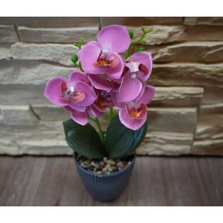 33 cm-ový umělý Phalaenopsis v květináči