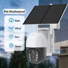 Venkovní solární vodotěsná kamera s funkcí automatického sledování - i na SIM kartu, 3 MP
