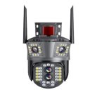 Profesionální venkovní kamera (Wi-Fi), se třemi čočkami, funkcí nočního vidění, 10x přiblížením, detekcí pohybu, bezplatnou aplikací