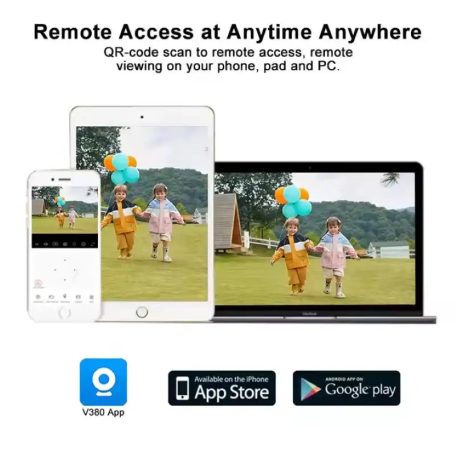 Profesionální venkovní kamera (Wi-Fi), se třemi čočkami, funkcí nočního vidění, 10x přiblížením, detekcí pohybu, bezplatnou aplikací