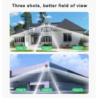 Profesionální 12 MP venkovní kamera (Wi-Fi), se třemi čočkami, funkce nočního vidění, 10x zoom, detekce pohybu, bezplatná aplikace