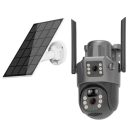 Solárně napájená 5 MP vnější vodotěsná (Wi-Fi), otočná venkovní kamera s funkcí automatického sledování - 8 ZOOM
