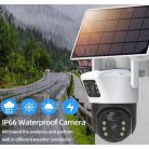 Solárně napájená 5 MP vnější vodotěsná (Wi-Fi), otočná venkovní kamera s funkcí automatického sledování - 8 ZOOM