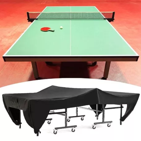 Ochranný potah na pingpongový stůl odolný vůči oděru a vodě v černé barvě - 280 cm x 153 cm x 73 cm