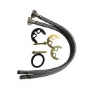 Jednopáková umyvadlová baterie na teplou a studenou vodu - chromová