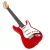 Červeno-bílá hračkářská elektrická kytara
