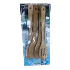 4-dílná sada kuchyňského nádobí z bambusu