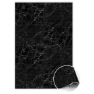 3 m x 60 cm-ový samolepící PVC panel s černým mramorovým vzorem v roli