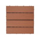 Moderní světle hnědý WPC 3D podlahový panel, obkladová deska ve stylu Nevada (30 cm x 30 cm)