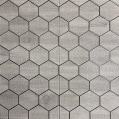  Austin šedý hexagonový (včelí plást) 3D nástěnný panel (67cm x 67 cm) – samolepicí