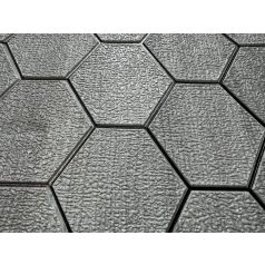   Austin šedý hexagonový (včelí plást) 3D nástěnný panel (67cm x 67 cm) – samolepicí
