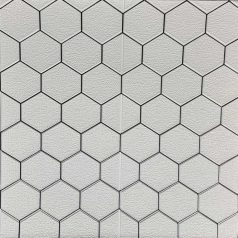   Austin bílý hexagonový (včelí plást) 3D nástěnný panel (67cm x 67 cm) – samolepicí