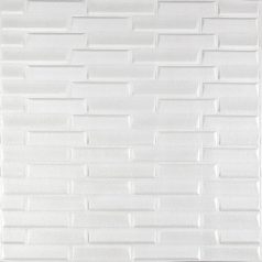 Chicago 3D nástěnný panel z bílých cihel (70 x 77 cm)