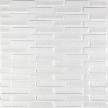 Chicago 3D nástěnný panel z bílých cihel (70 x 77 cm)