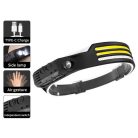 COB LED multifunkční nabíjecí čelovka