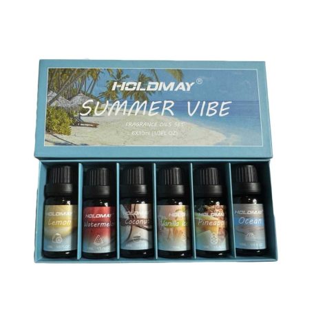 6-dílná sada aromaterapeutických esenciálních olejů - léto