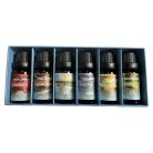6-dílná sada aromaterapeutických esenciálních olejů - zima