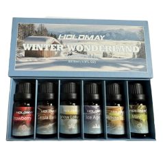   6-dílná sada aromaterapeutických esenciálních olejů - zima