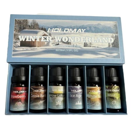 6-dílná sada aromaterapeutických esenciálních olejů - zima